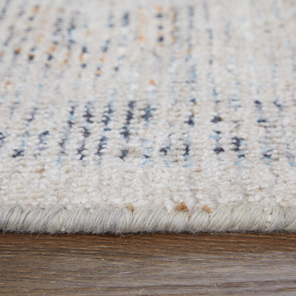 Caldwell Transitional Medallion - Ivory/Blue/Orange Area Rug