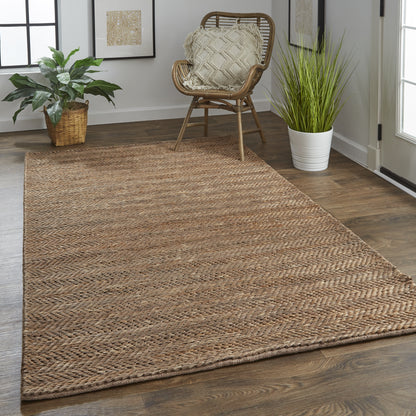 Kaelani Transitional Geometric - Brown/Gray