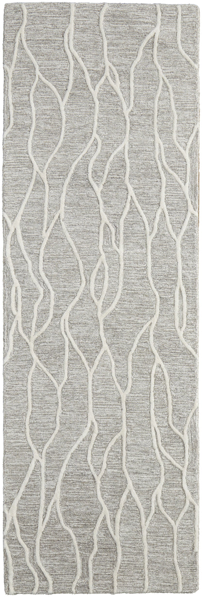 Enzo Transitional Abstract - Taupe/Ivory Area Rug