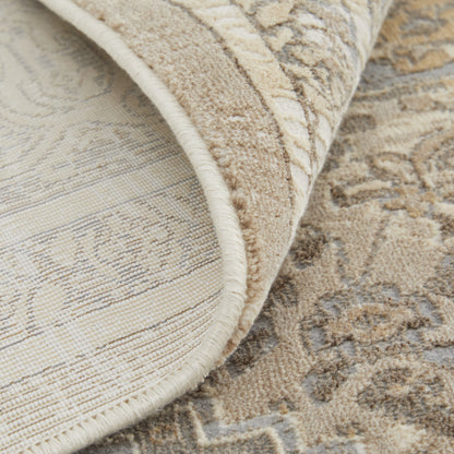 Celene Traditional Medallion - Tan/Brown/Ivory Area Rug