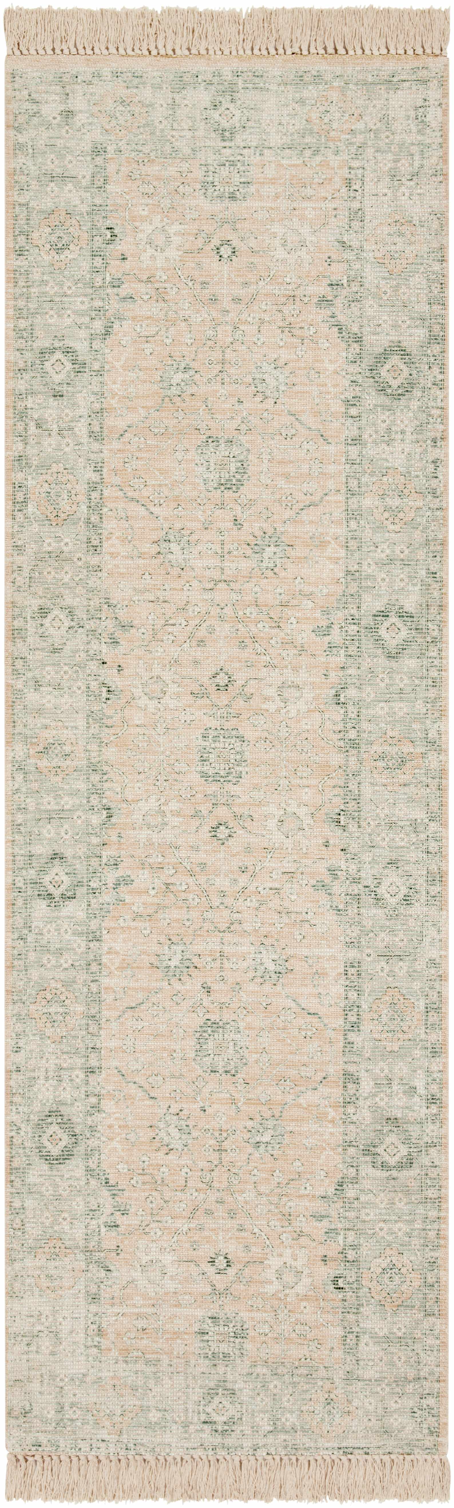 Oriental Sage Handwoven Cotton Area Rug