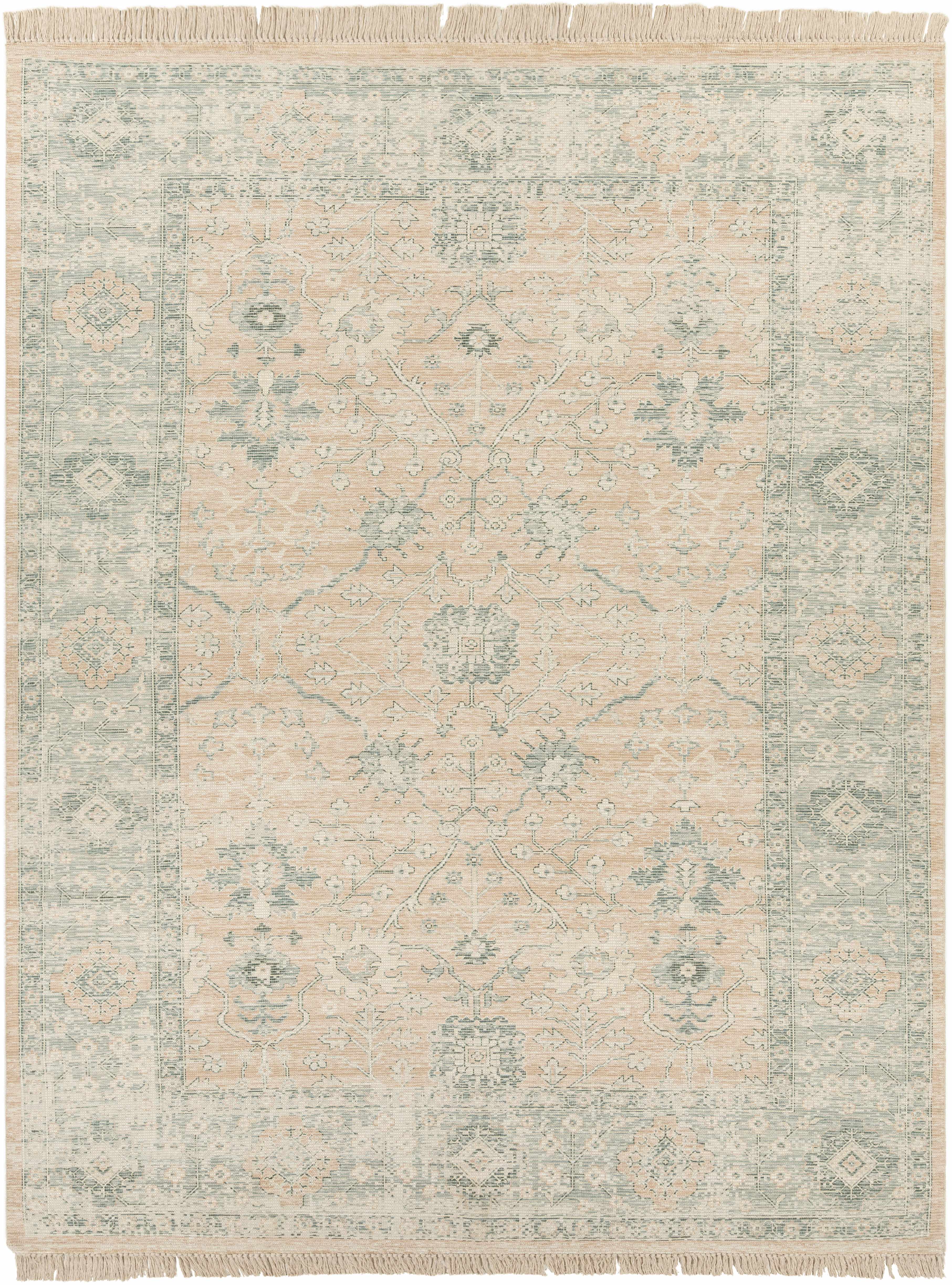 Oriental Sage Handwoven Cotton Area Rug