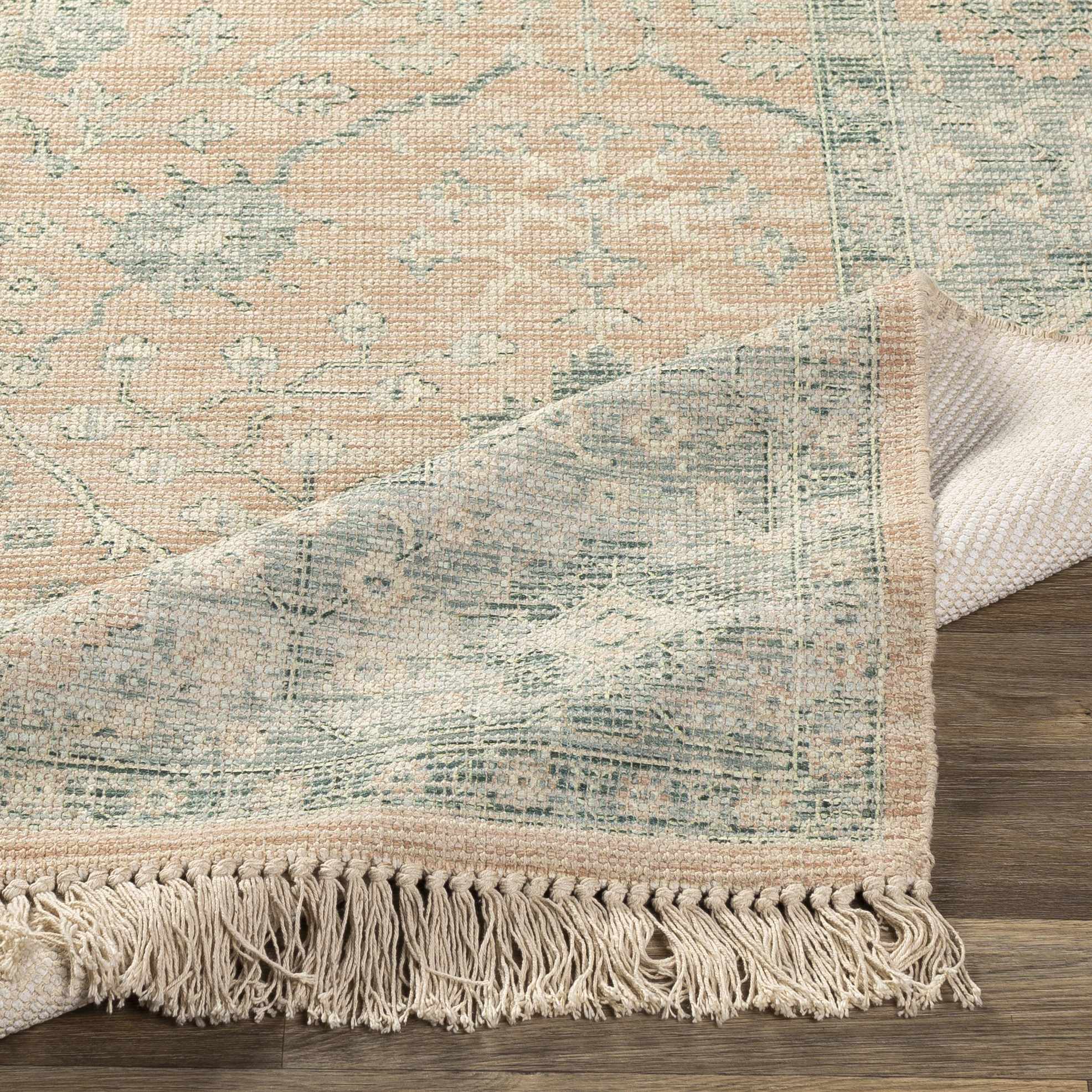 Oriental Sage Handwoven Cotton Area Rug