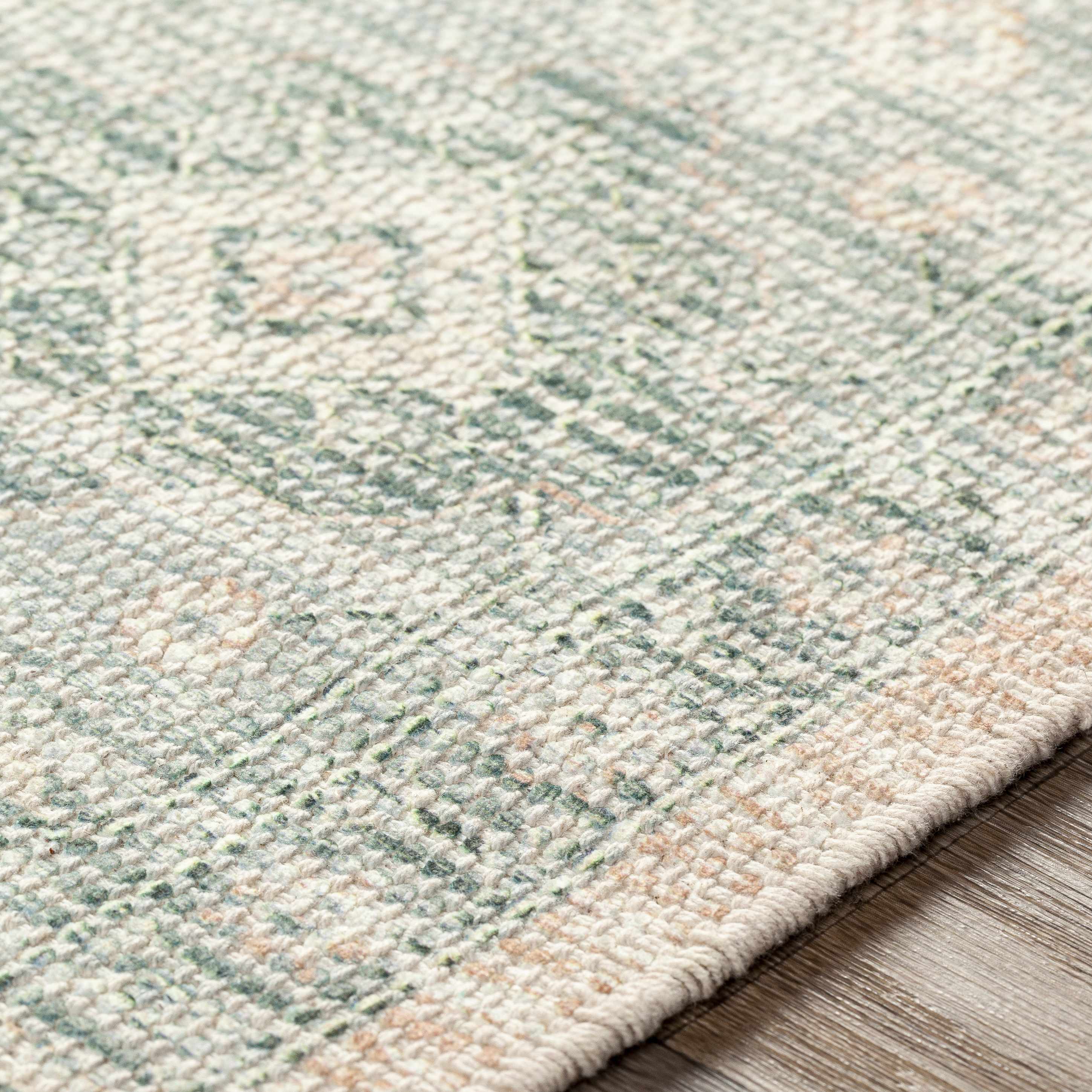 Oriental Sage Handwoven Cotton Area Rug