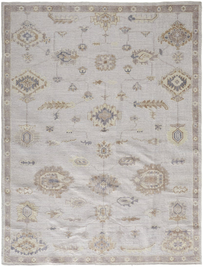 Wendover Transitional Oriental - Ivory/Orange Area Rug
