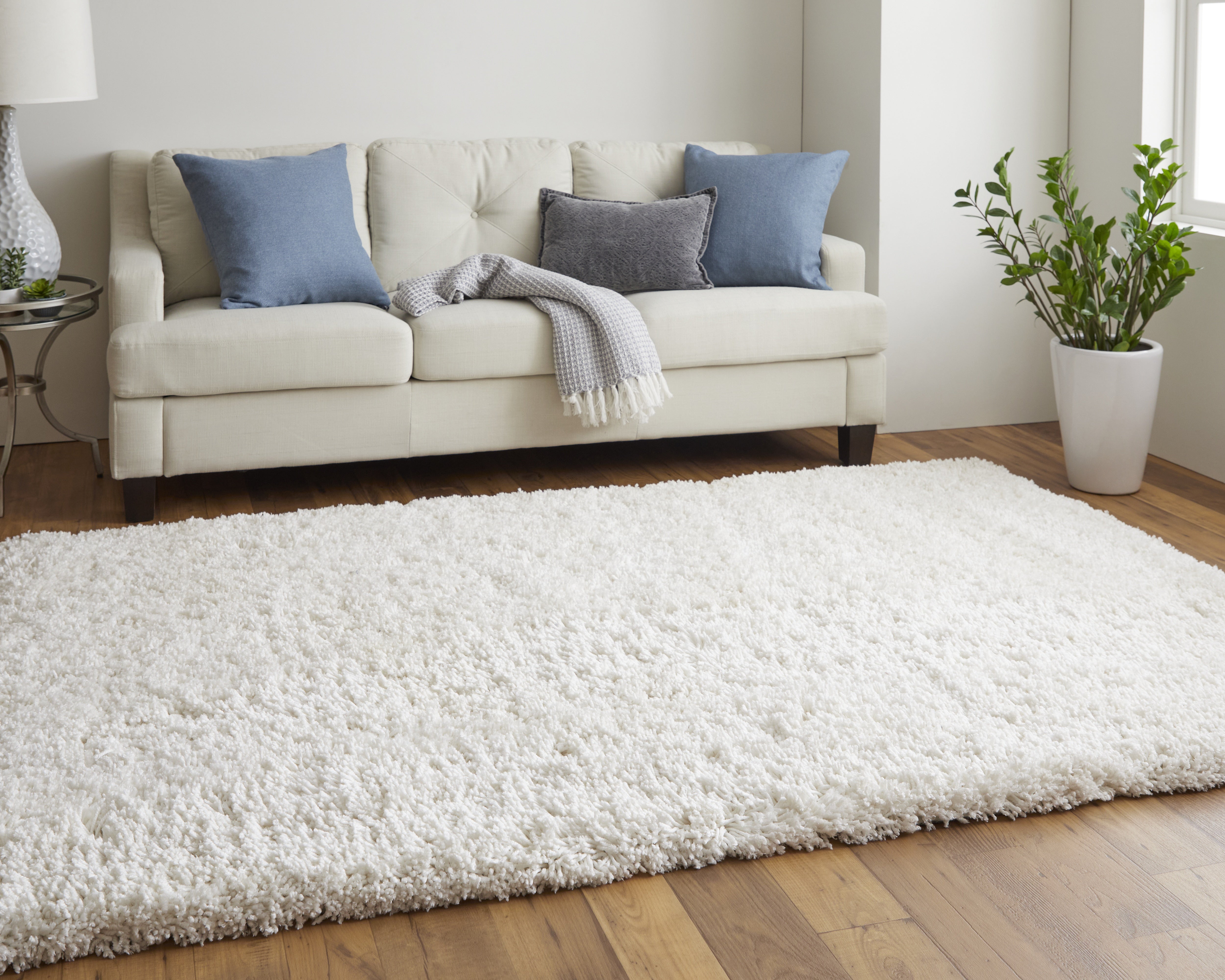 Stoneleigh Modern Solid - Ivory/White Area Rug