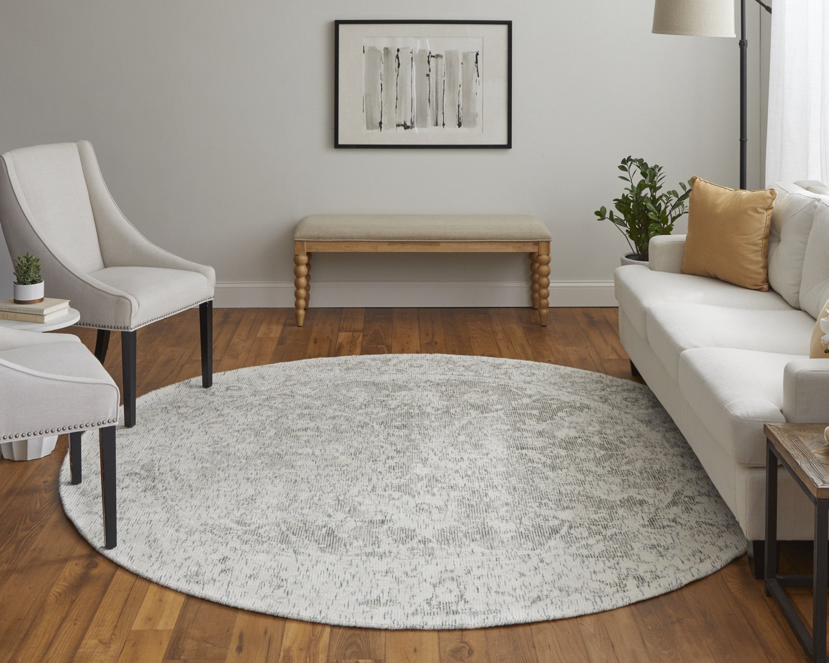 Reagan Transitional Floral & Botanical - Ivory/Gray
