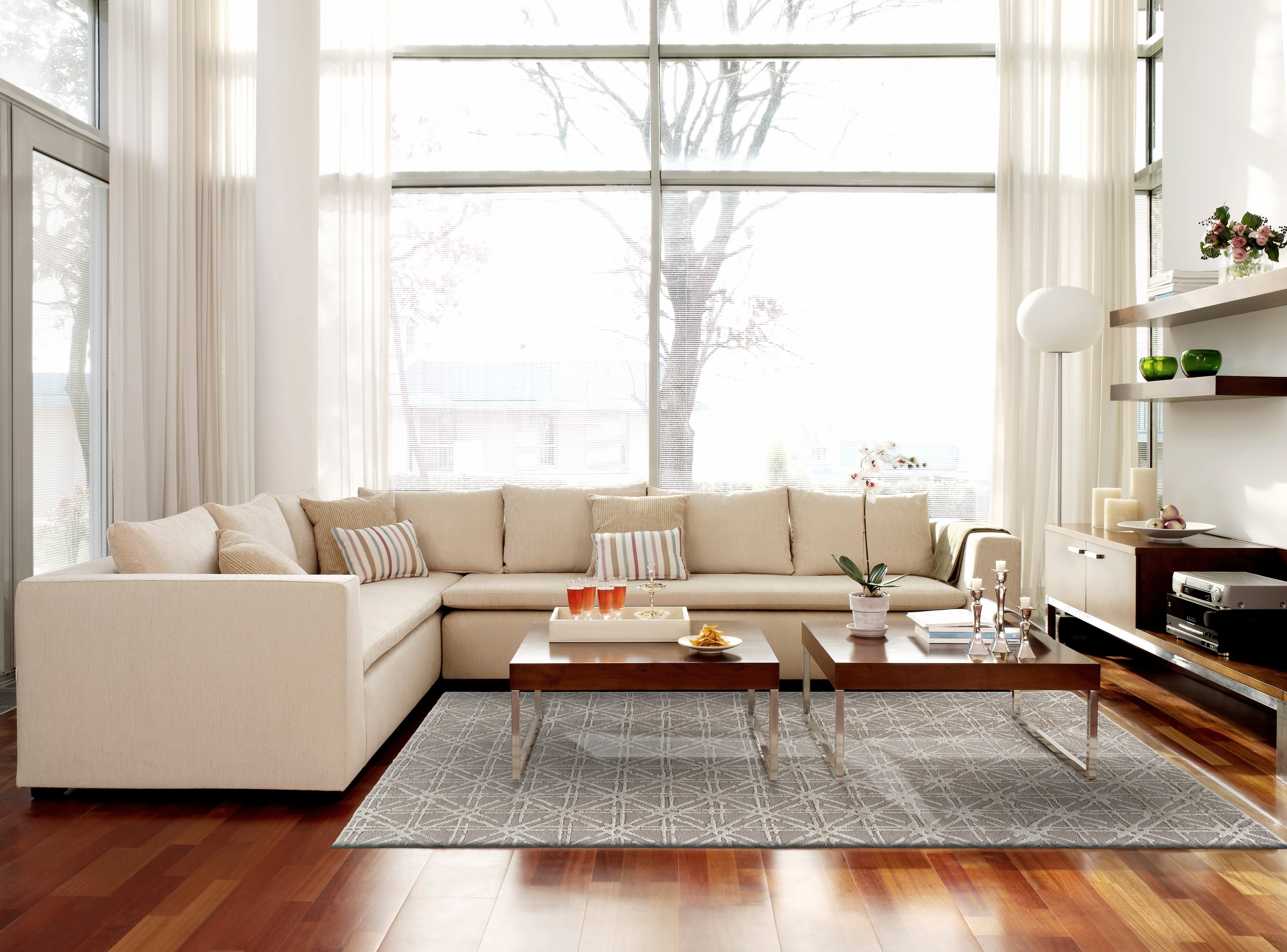 Manoa Transitional Geometric - Taupe/Ivory/Tan