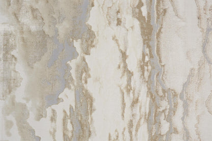 Aura Modern Abstract - Ivory/Tan/Gray Area Rug