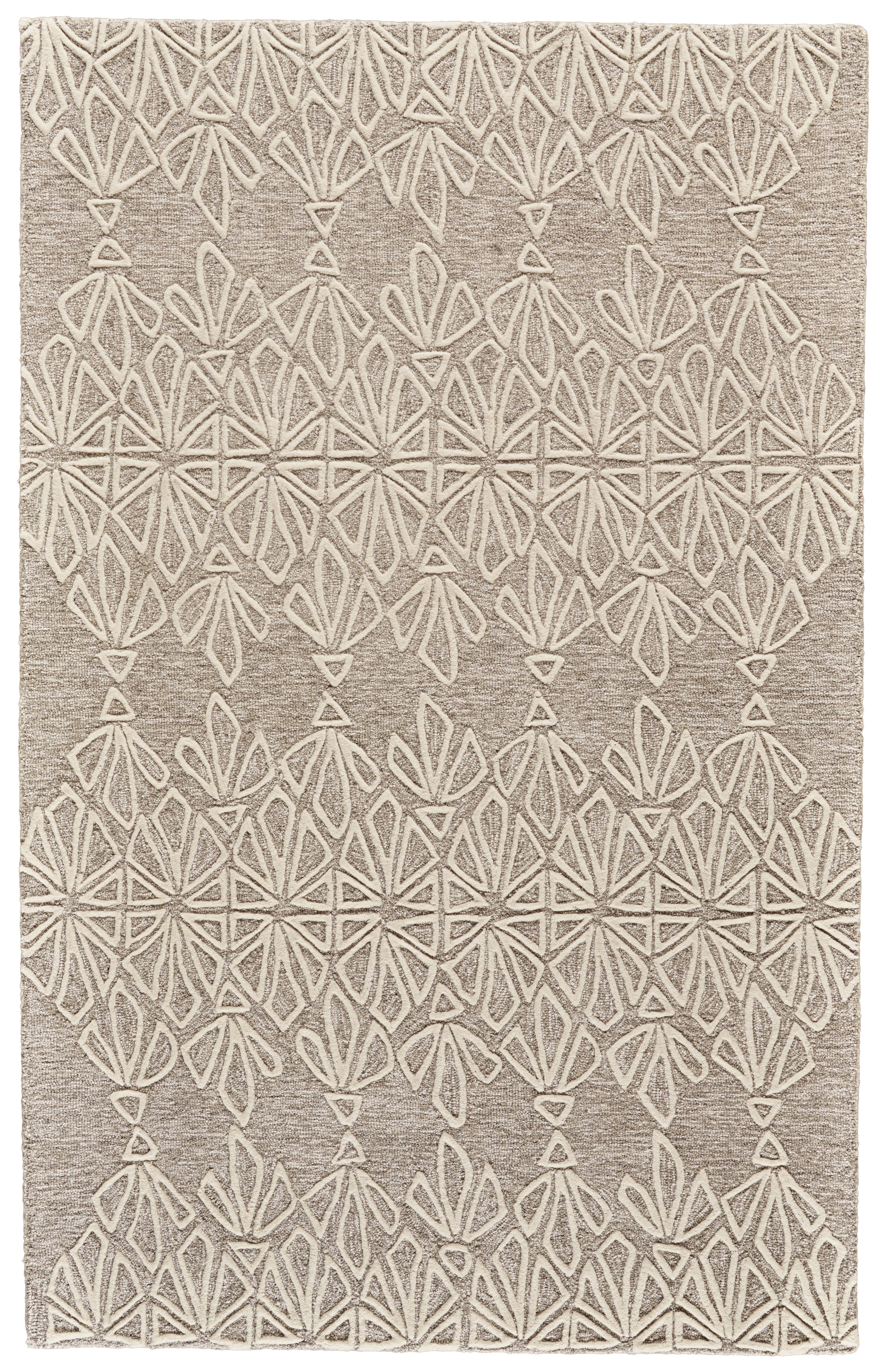 Enzo Transitional Geometric - Tan/Ivory