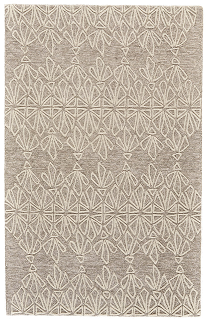 Enzo Transitional Geometric - Tan/Ivory