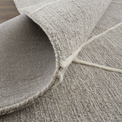 Euclid Transitional Abstract - Taupe/Ivory/Gray Area Rug