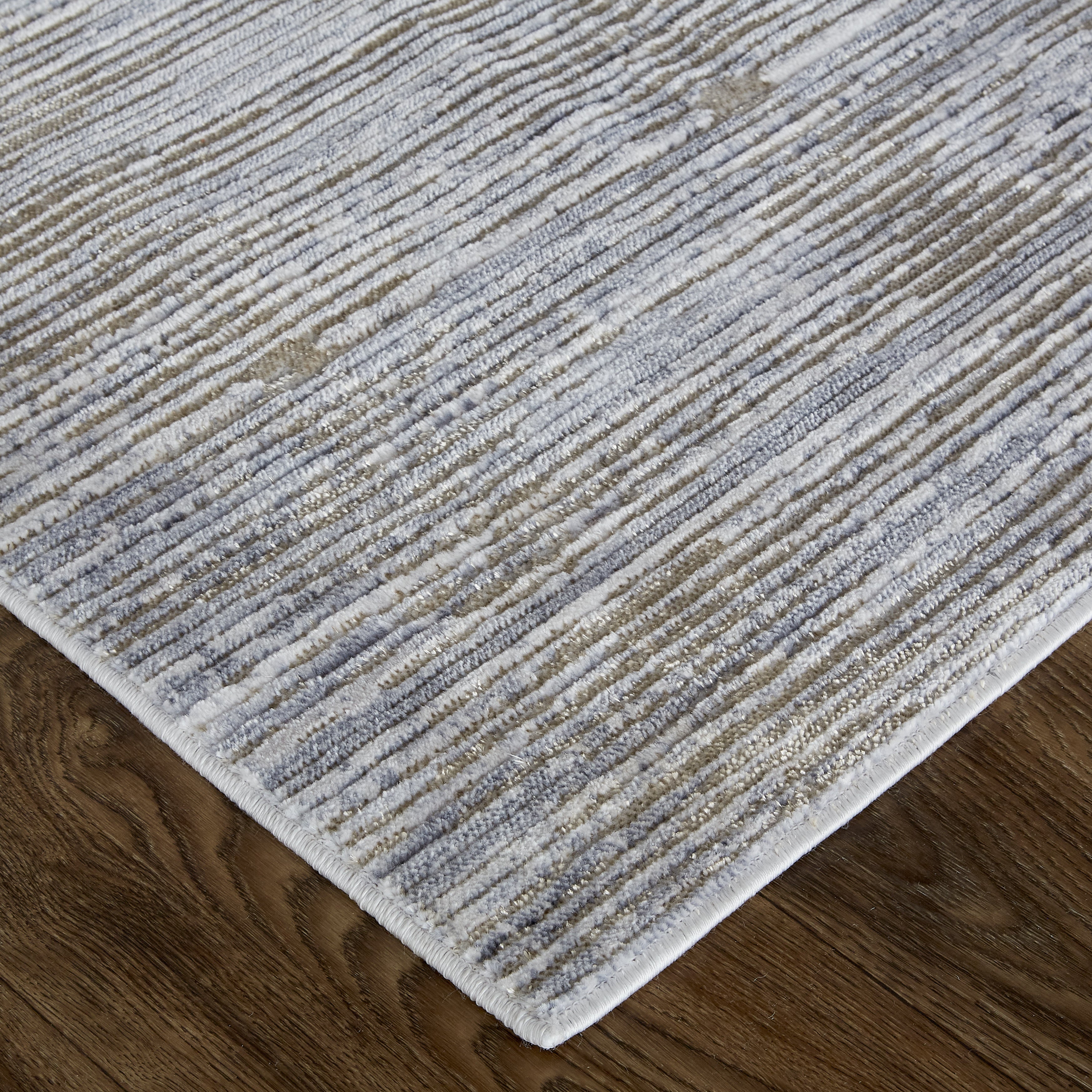 Laina Transitional Distressed - Taupe/Silver/Tan Area Rug