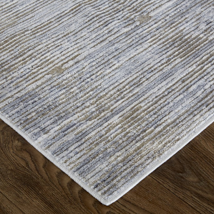 Laina Transitional Distressed - Taupe/Silver/Tan Area Rug