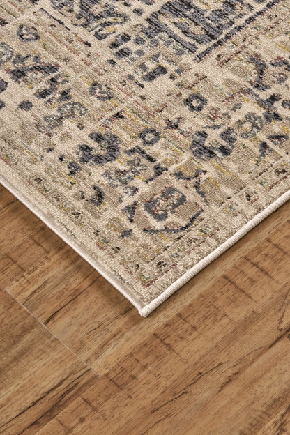 Grayson Transitional Medallion - Tan/Gray/Black