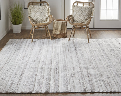 Alden Transitional Stripes - Ivory/Taupe