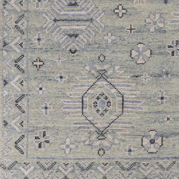 Lustrous Oriental Persian Denim Wool & Viscose Hand Knotted Area Rug