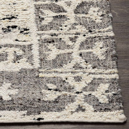 Exquisite Bohemian Cream Hand Woven Wool Area Rug