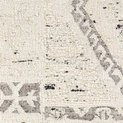 Exquisite Bohemian Cream Hand Woven Wool Area Rug