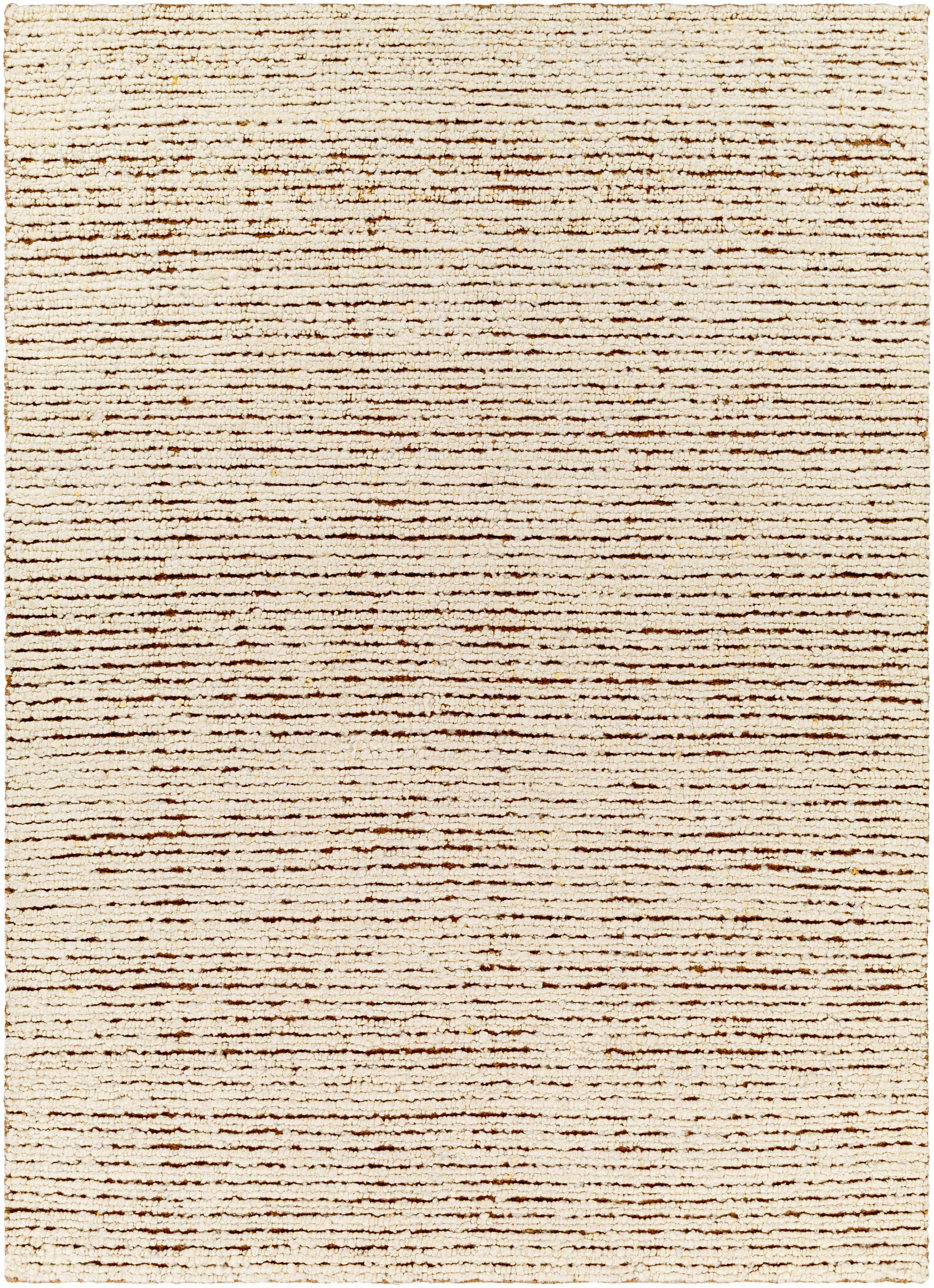 Brown Hand Woven Wool/Jute Area Rug