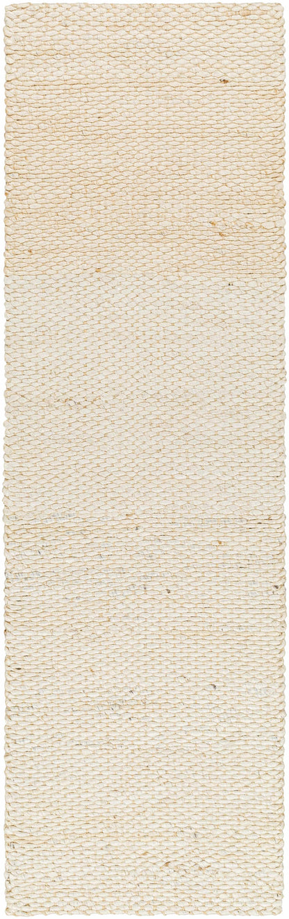 Bleached Butter Hand Woven Jute Area Rug