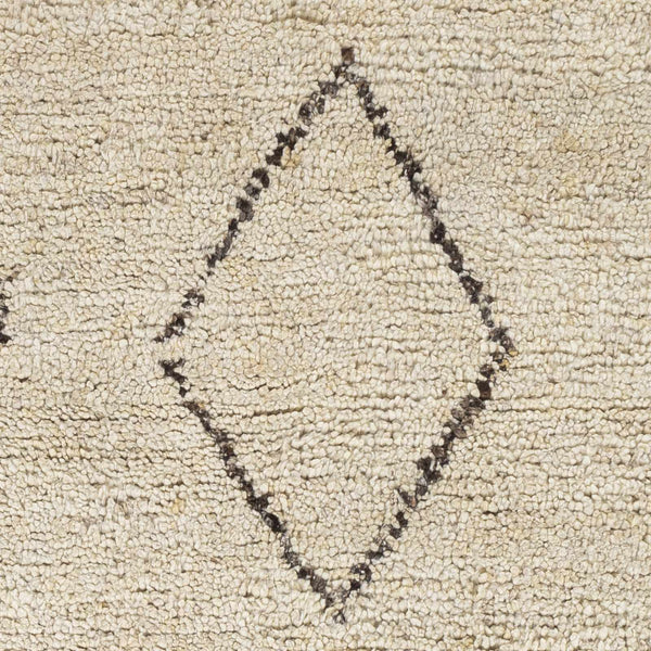 Modern Berber Cream Hand Knotted Area Rug