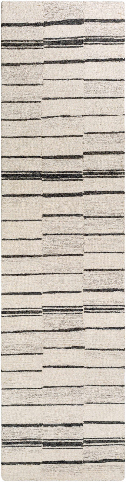 Contemporary Taupe Hand Tufted Wool Area Rug