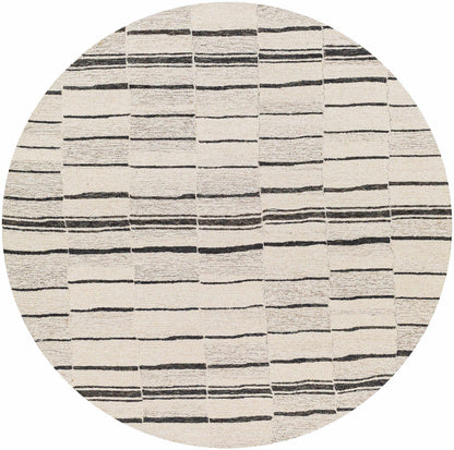 Contemporary Taupe Hand Tufted Wool Area Rug