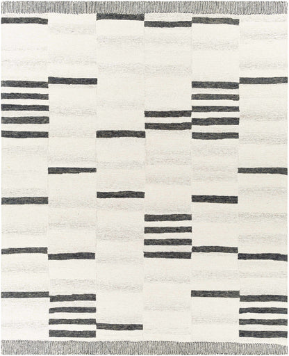 Irregular Beige Hand Tufted Wool Area Rug