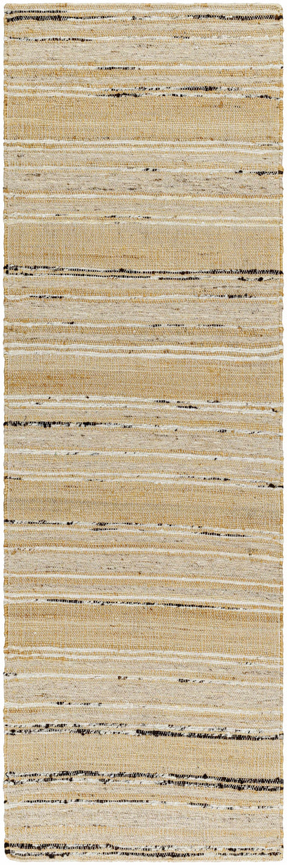 Elegant Light Beige Hand Woven Jute Area Rug