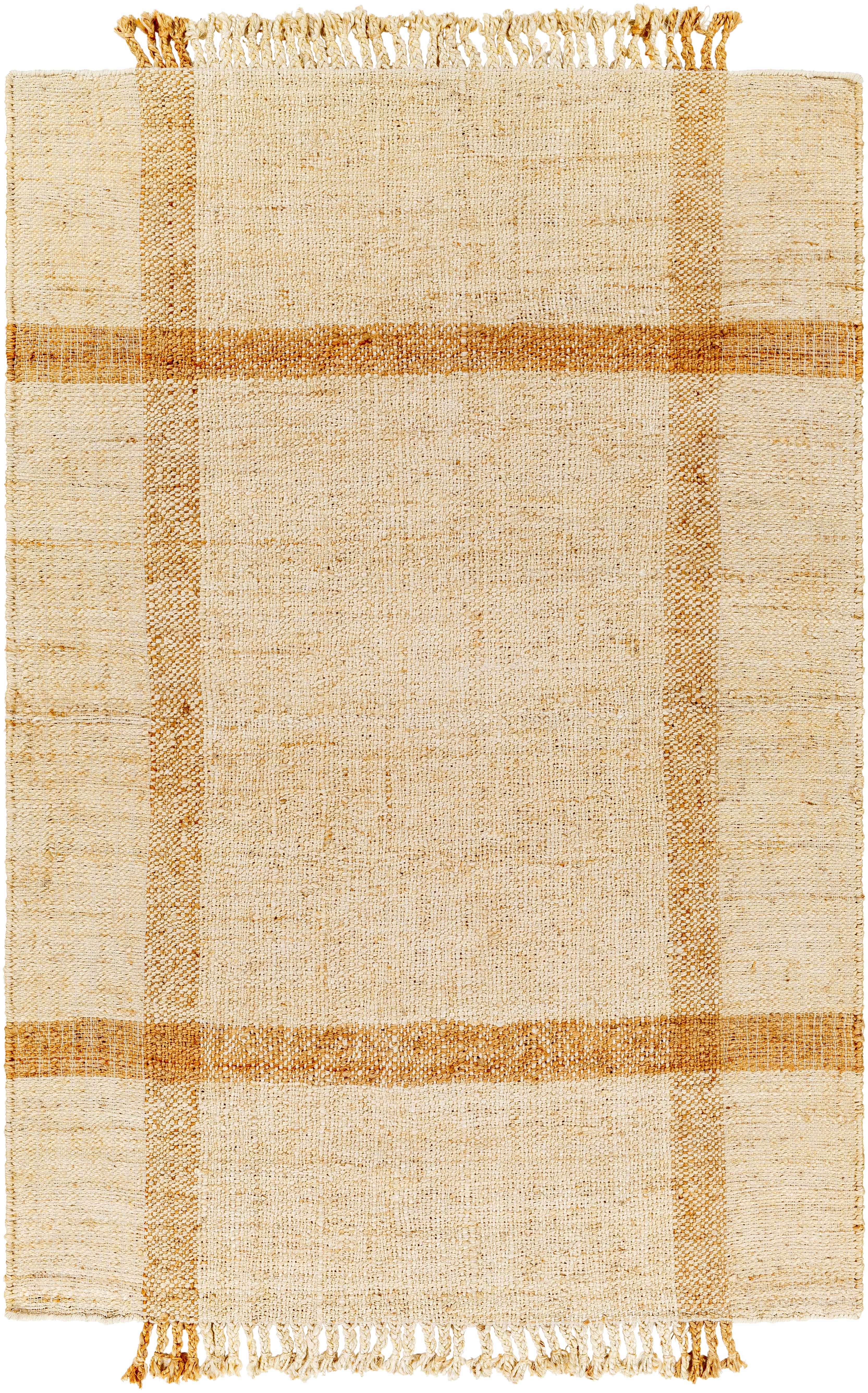 Camel Hand Woven Jute Area Rug