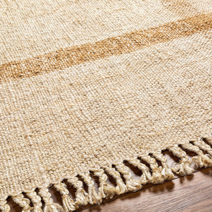 Camel Hand Woven Jute Area Rug