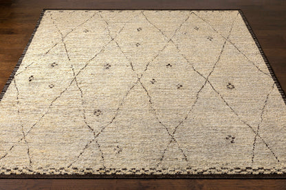 Cozy Inspired Wheat Wool Hand Knotted Area Rug