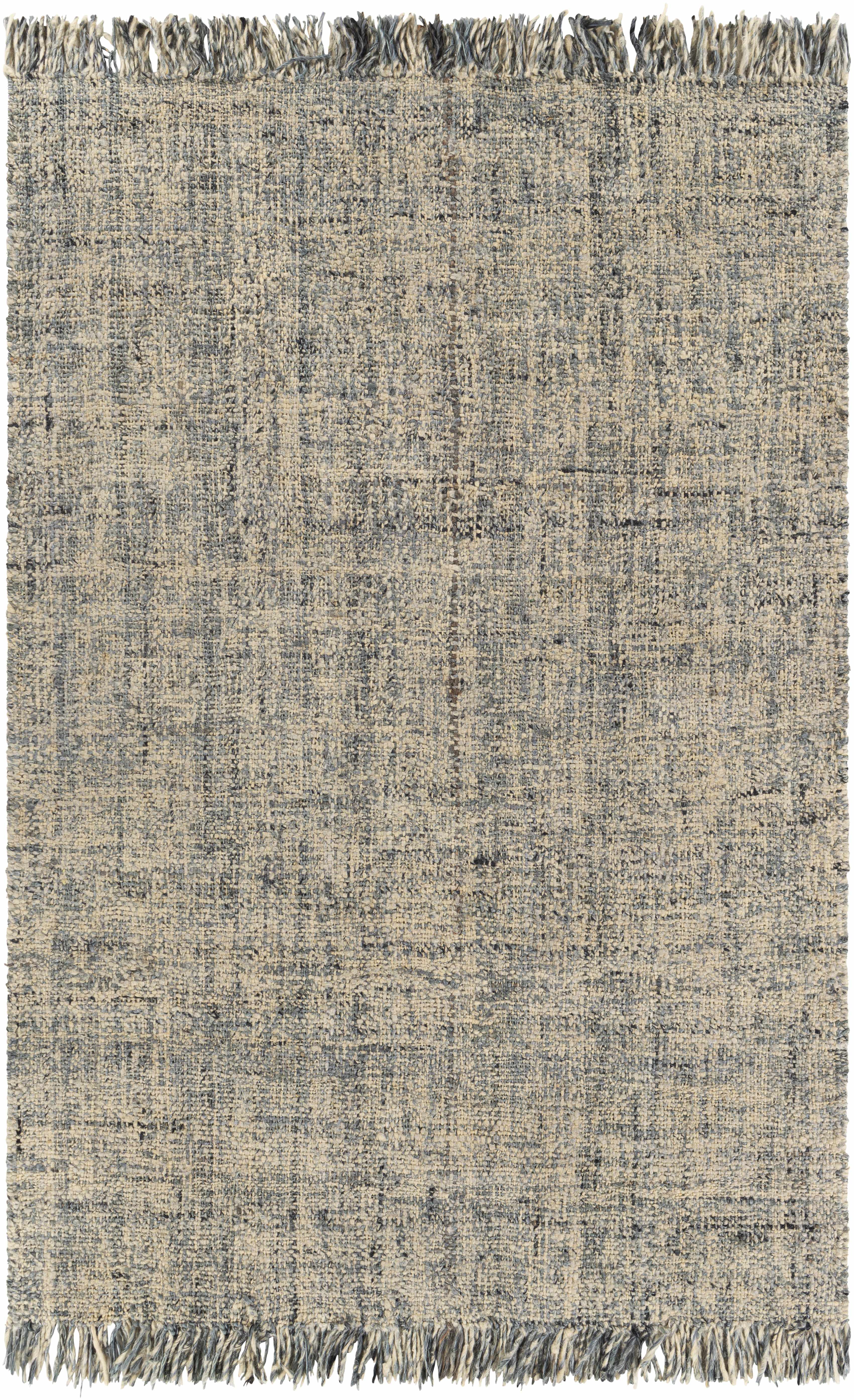 Elegant Tan Hand Woven Wool/Jute Area Rug