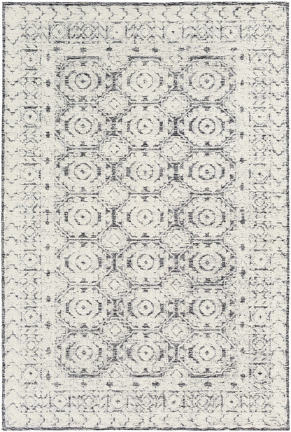 Comfortable Ivory Hand Tufted Wool Area Rug