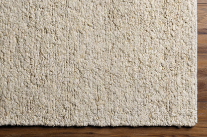 Cozy Cream Hand Knotted Wool Area Rug