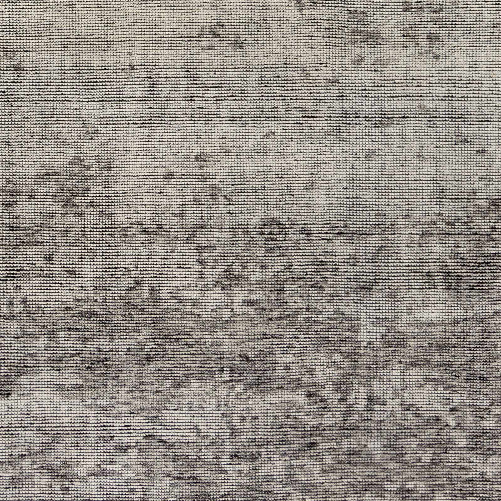 Cool Gray Hand Knotted Wool Area Rug