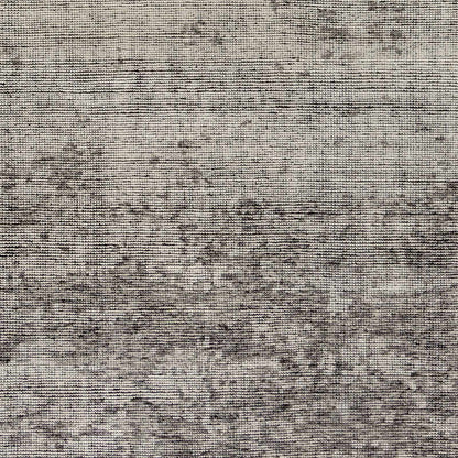 Cool Gray Hand Knotted Wool Area Rug