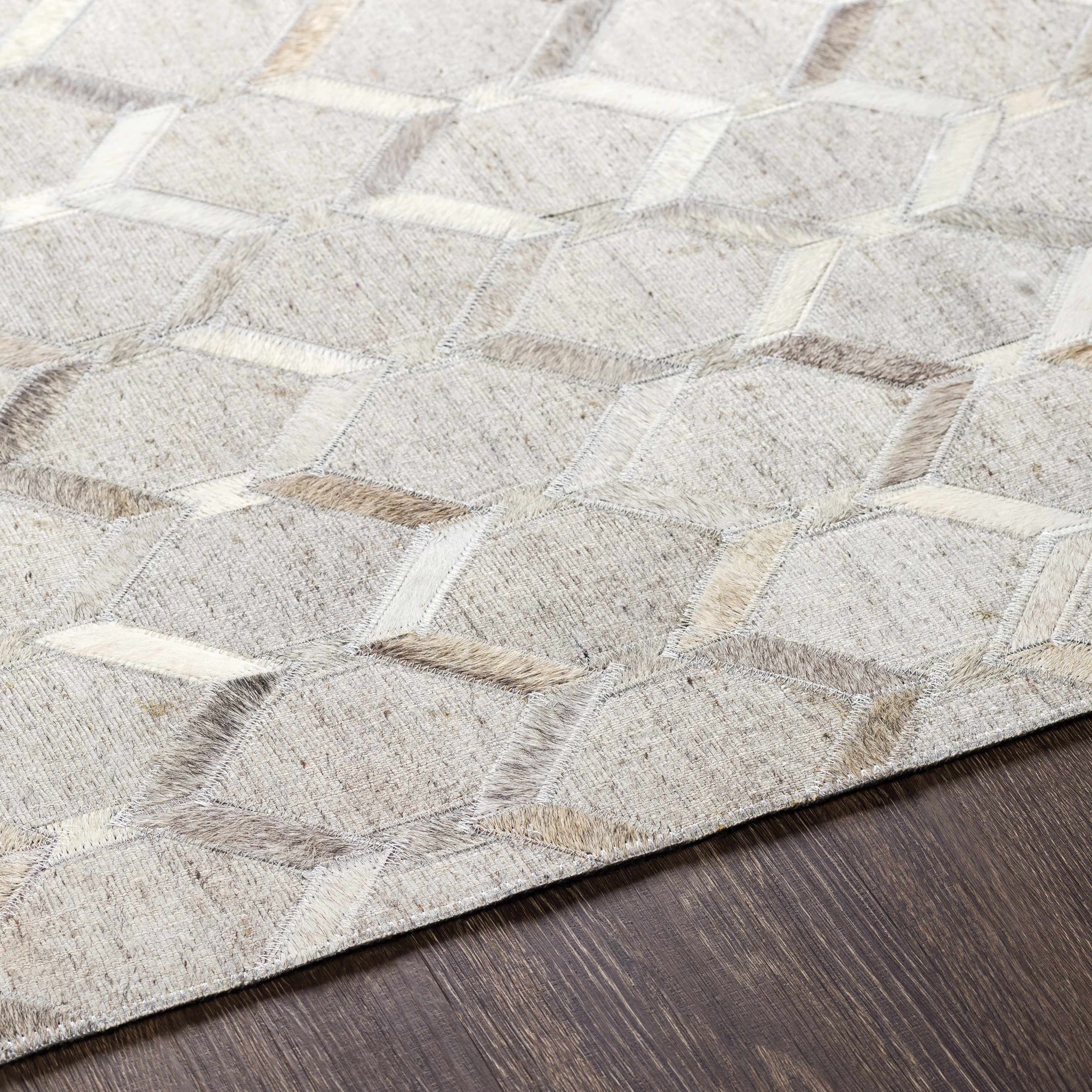 Dynamic Beige Hand Crafted Area Rug