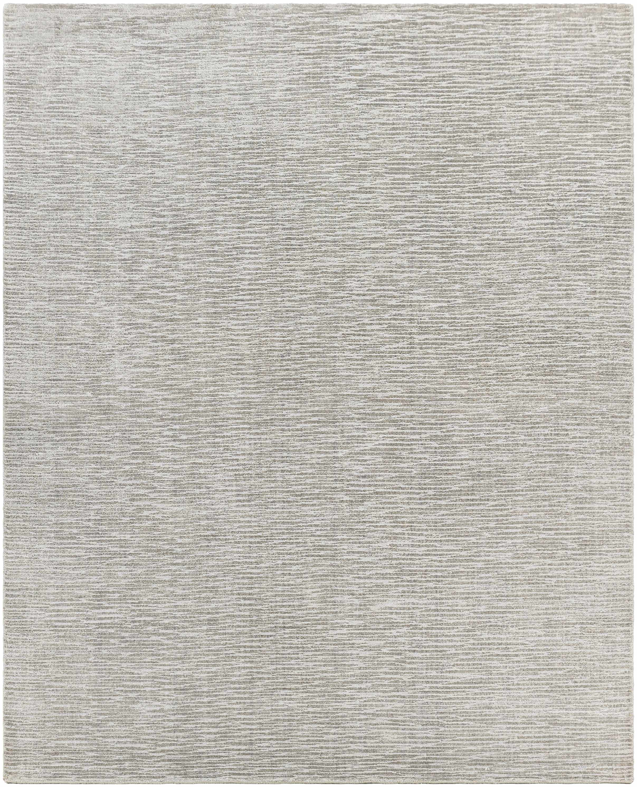 Chilly Medium Gray Viscose Hand Loomed Area Rug