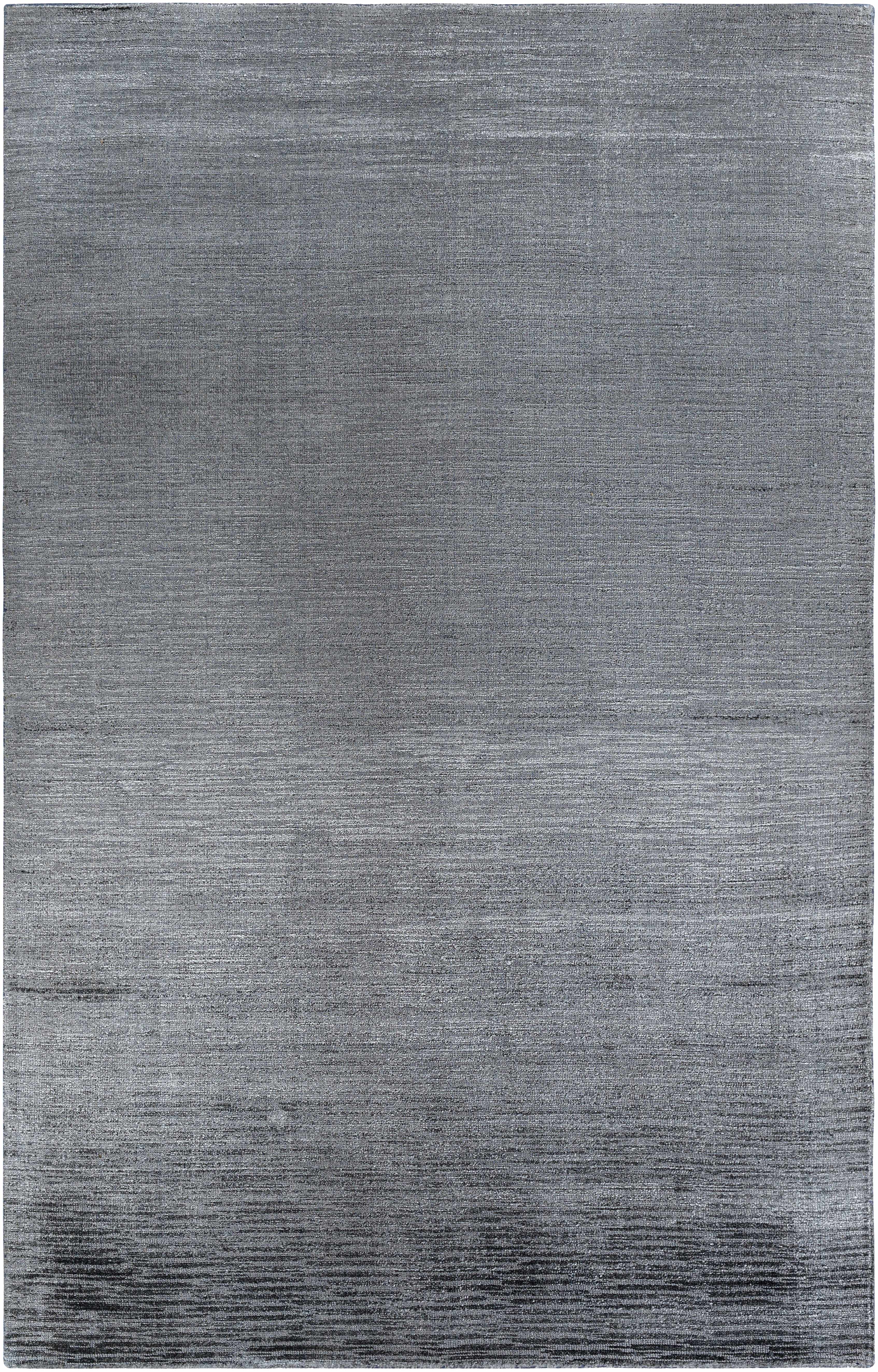 Cozy Chic Gray Viscose Hand Loomed Area Rug