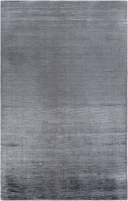 Cozy Chic Gray Viscose Hand Loomed Area Rug