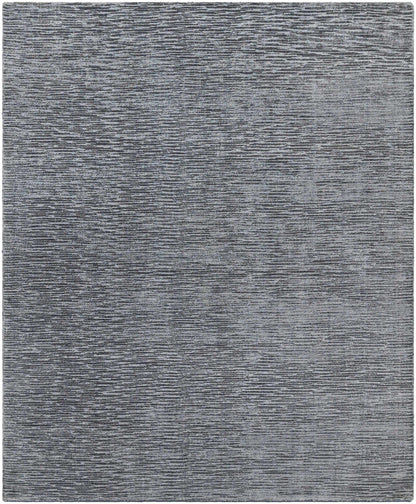 Cozy Chic Gray Viscose Hand Loomed Area Rug