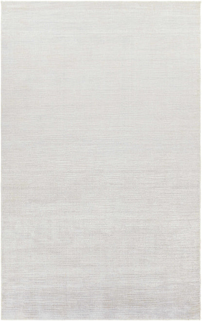 Fine Modern Ivory Hand Loomed Viscose Area Rug