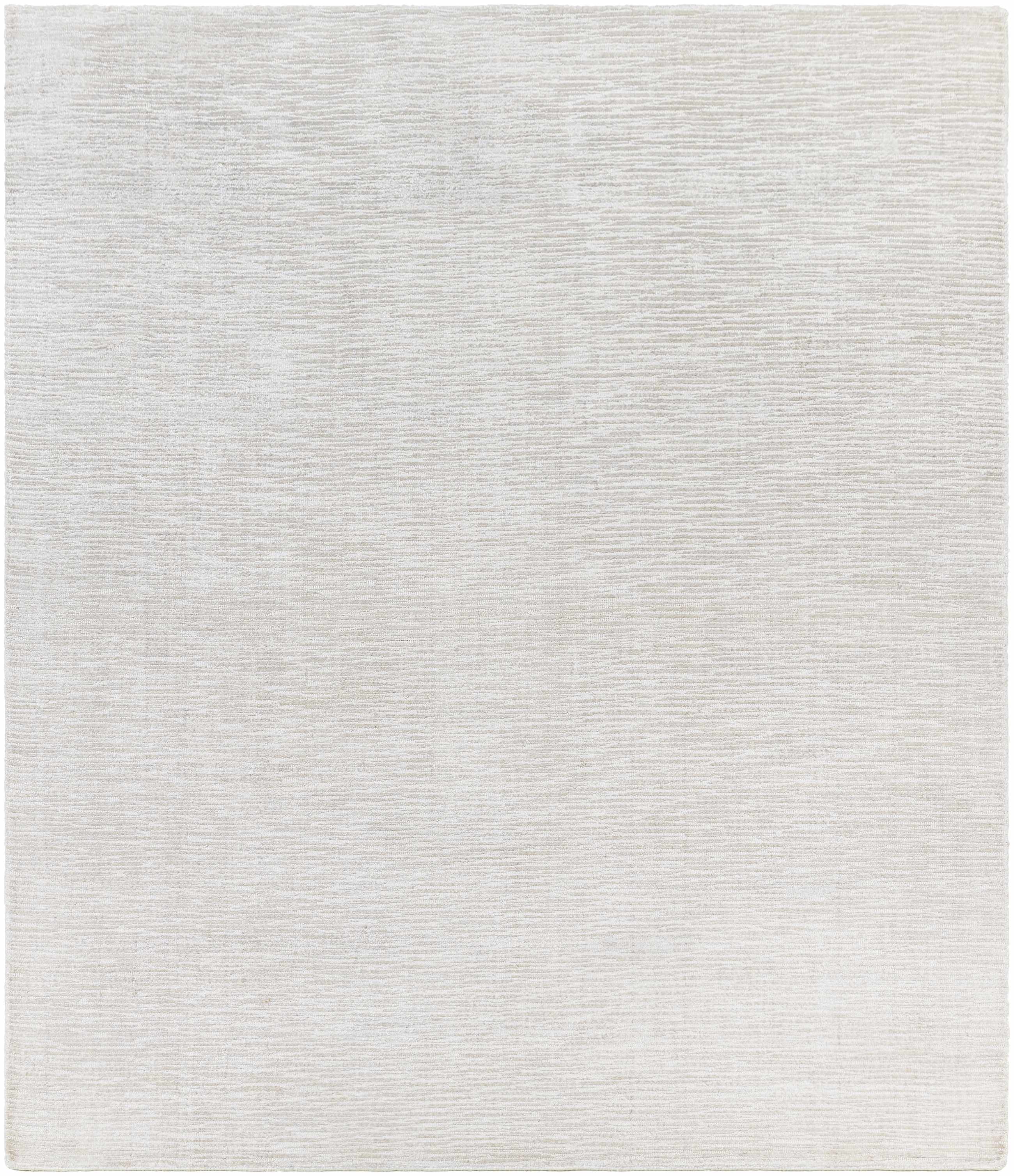 Fine Modern Ivory Hand Loomed Viscose Area Rug