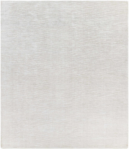 Fine Modern Ivory Hand Loomed Viscose Area Rug