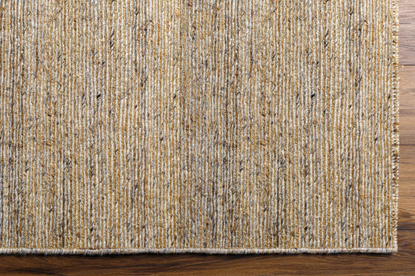 Aesthetic Solid Beige Hand-Knotted Wool - Blend Rug