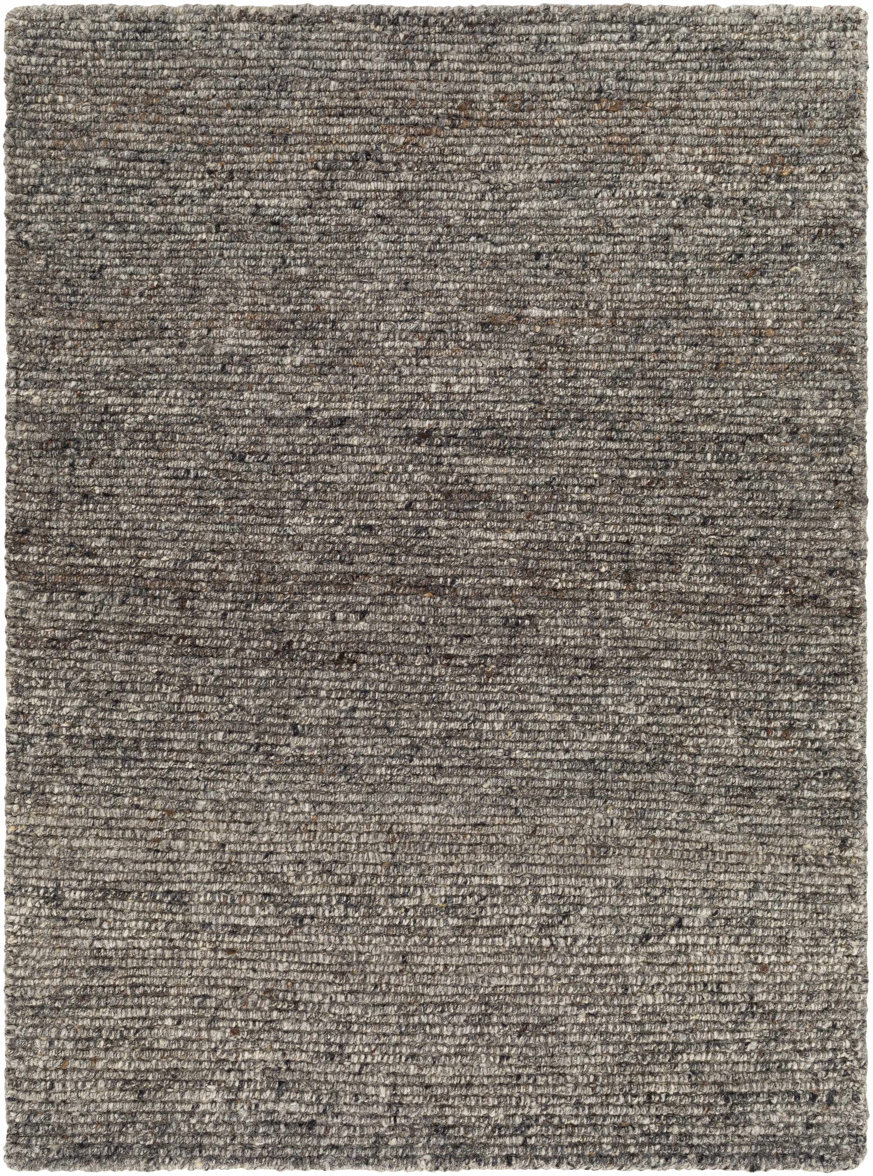 Elevated Brown Wool Hand Knotted Area Rug
