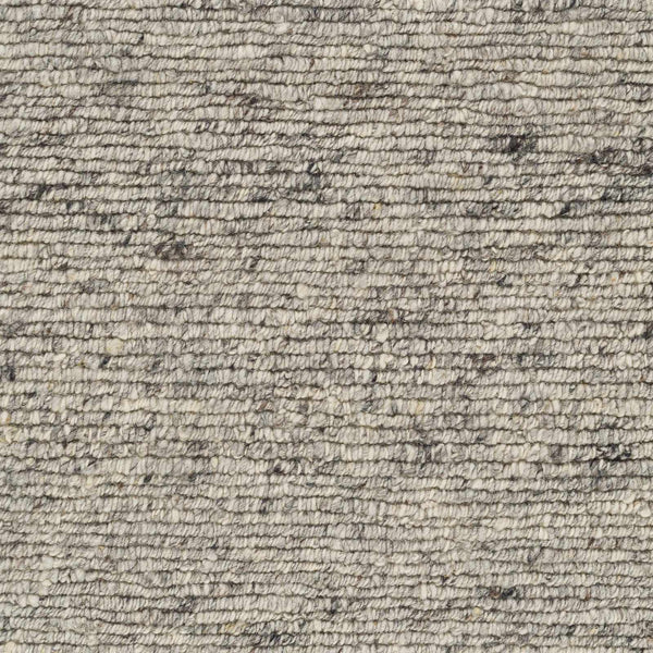 Understated Chic Charcoal Wool Hand Knotted Area Rug