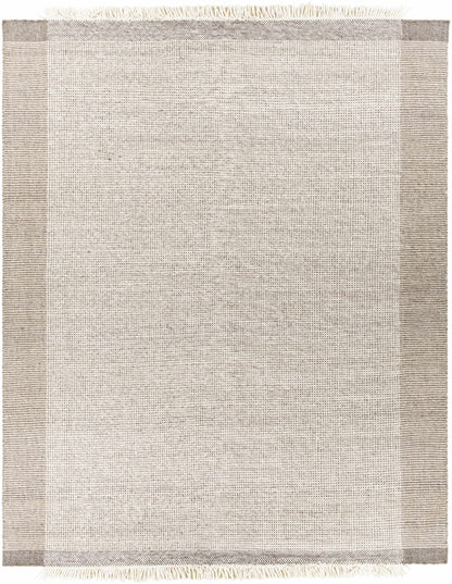 Modern Plaid Elegant Brown Wool Hand Woven Area Rug